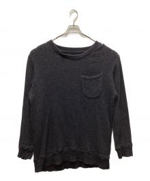 Porter Classic（ポータークラシック）の古着「BEATNIK KENDO KNIT CREWNECK」｜ブラック