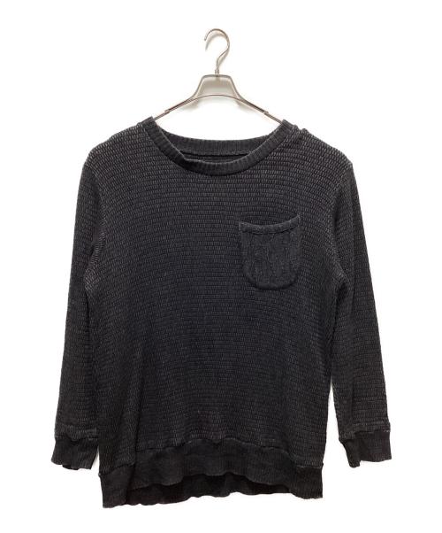 Porter Classic（ポータークラシック）Porter Classic (ポータークラシック) BEATNIK KENDO KNIT CREWNECK ブラック サイズ:XLの古着・服飾アイテム