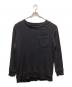 Porter Classic（ポータークラシック）の古着「BEATNIK KENDO KNIT CREWNECK」｜ブラック