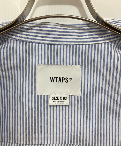 WTAPS（ダブルタップス）WTAPS (ダブルタップス) BD 02 / LS / Poly Broadcloth Textile Coolmax ブルー サイズ:3の古着・服飾アイテム