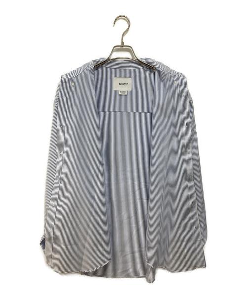 WTAPS（ダブルタップス）WTAPS (ダブルタップス) BD 02 / LS / Poly Broadcloth Textile Coolmax ブルー サイズ:3の古着・服飾アイテム