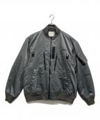 sacaiサカイ）の古着「Nylon Twill Blouson ボンバージャケット」｜グレー
