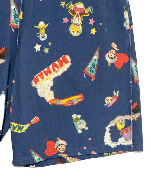 HUMAN MADE（ヒューマンメイド）HUMAN MADE (ヒューマンメイド) KEIKO SOOTOME SWEAT SHORTS ネイビー サイズ:Mの古着・服飾アイテム