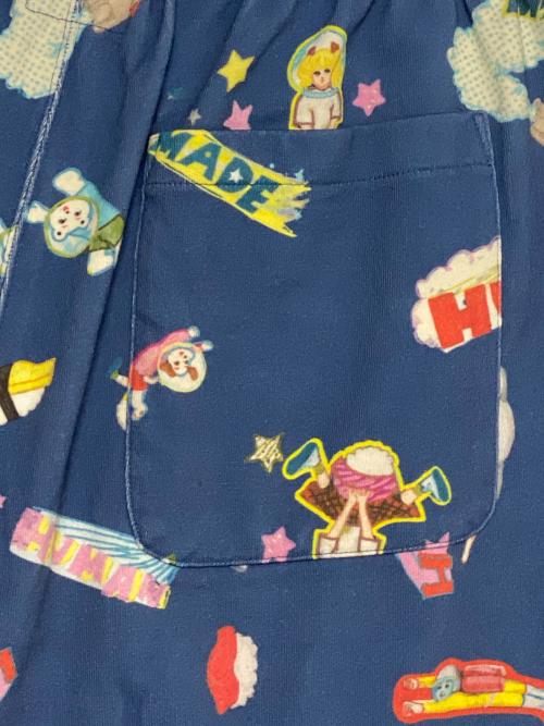 HUMAN MADE（ヒューマンメイド）HUMAN MADE (ヒューマンメイド) KEIKO SOOTOME SWEAT SHORTS ネイビー サイズ:Mの古着・服飾アイテム