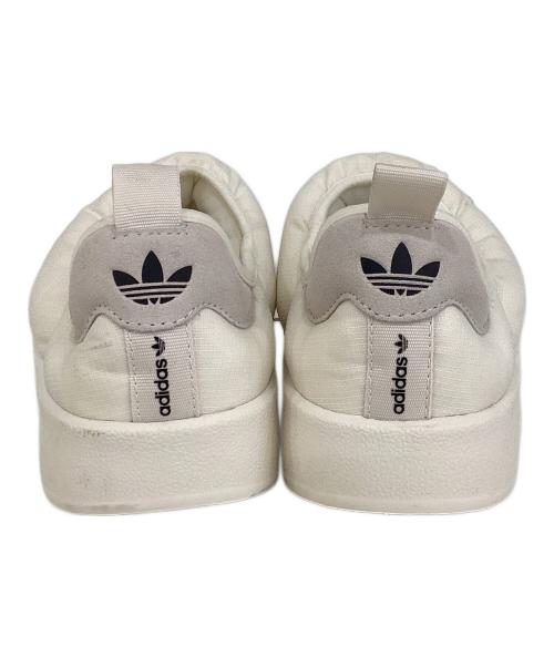 adidas（アディダス）adidas (アディダス) ミュール PUPPYLETTE　パフィレッタ スリッポン シューズ 3ストライプ ホワイト サイズ:23.5の古着・服飾アイテム