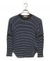 PHEENY（フィーニー）の古着「Multi border L/S カットソー」｜ネイビー×ブラウン
