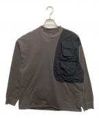 meanswhileミーンズワイル）の古着「Luggage L/S Tee」｜チャコールグレー