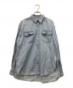 CHAOSカオス）の古着「WHY NOT NOWフォンダデニムシャツ」｜ブルー