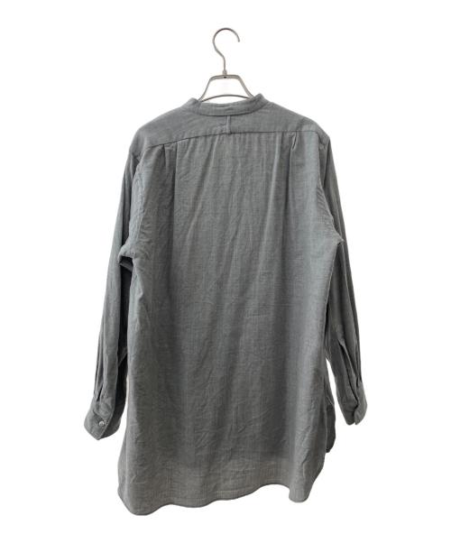 HEUGN（ユーゲン）HEUGN (ユーゲン) ロブバンドカラーシャツ グレー サイズ:２の古着・服飾アイテム