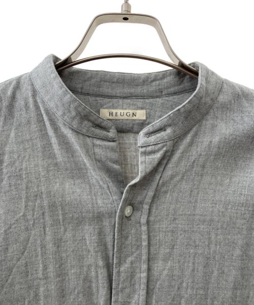 HEUGN（ユーゲン）HEUGN (ユーゲン) ロブバンドカラーシャツ グレー サイズ:２の古着・服飾アイテム