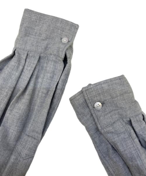 HEUGN（ユーゲン）HEUGN (ユーゲン) ロブバンドカラーシャツ グレー サイズ:２の古着・服飾アイテム