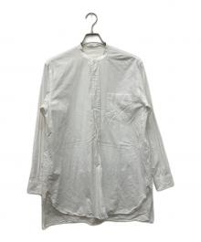 COMOLI（コモリ）の古着「バンドカラーシャツ」｜ホワイト