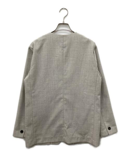 MIESROHE（ミースロエ）MIESROHE (ミースロエ) Linen like collarless jacket ベージュ サイズ:1の古着・服飾アイテム