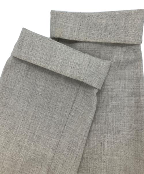 MIESROHE（ミースロエ）MIESROHE (ミースロエ) Linen like collarless jacket ベージュ サイズ:1の古着・服飾アイテム