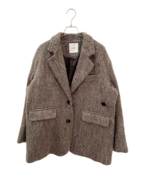CLANE（クラネ）CLANE (クラネ) MIX SHAGGY OVER TAILORED JACKET ブラウン サイズ:1の古着・服飾アイテム