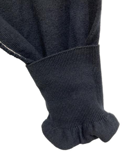 MM6 Maison Margiela（エムエムシックスメゾンマルジェラ）MM6 Maison Margiela (エムエムシックスメゾンマルジェラ) 14ゲージクルーネックニット ブラック サイズ:Sの古着・服飾アイテム