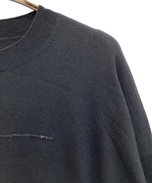 MM6 Maison Margiela（エムエムシックスメゾンマルジェラ）MM6 Maison Margiela (エムエムシックスメゾンマルジェラ) 14ゲージクルーネックニット ブラック サイズ:Sの古着・服飾アイテム