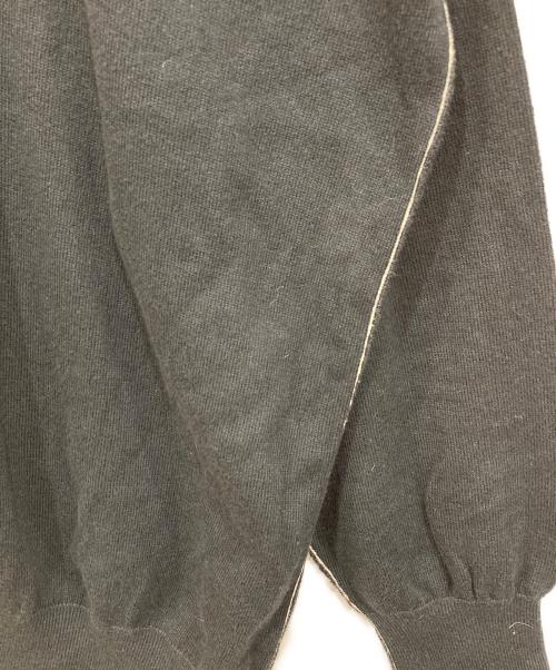 MM6 Maison Margiela（エムエムシックスメゾンマルジェラ）MM6 Maison Margiela (エムエムシックスメゾンマルジェラ) 14ゲージクルーネックニット ブラック サイズ:Sの古着・服飾アイテム