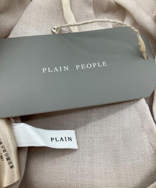 PLAIN PEOPLE（プレインピープル）PLAIN PEOPLE (プレインピープル) タックテーパードパンツ ベージュ サイズ:3の古着・服飾アイテム