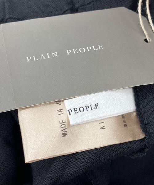 PLAIN PEOPLE（プレインピープル）PLAIN PEOPLE (プレインピープル) タックテーパードパンツ ブラック サイズ:2の古着・服飾アイテム