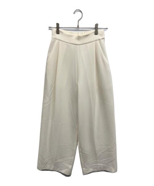 SOEJU（ソージュ）SOEJU (ソージュ) タックワイドパンツ ホワイト サイズ:Sの古着・服飾アイテム