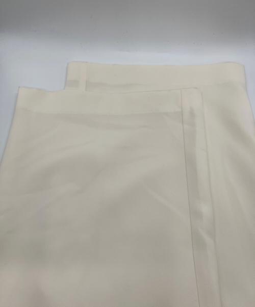 SOEJU（ソージュ）SOEJU (ソージュ) タックワイドパンツ ホワイト サイズ:Sの古着・服飾アイテム