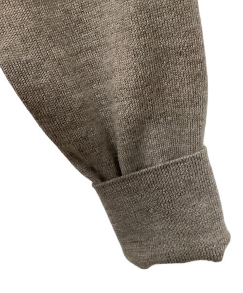 MM6 Maison Margiela（エムエムシックスメゾンマルジェラ）MM6 Maison Margiela (エムエムシックスメゾンマルジェラ) レース切替カーディガン ブラウン×ブルー サイズ:Mの古着・服飾アイテム