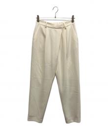 SOEJU（ソージュ）の古着「タックパンツ」｜ホワイト