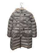 MONCLERモンクレール）の古着「ジュヌヴリエ ファー付ダウンコート」｜グレー