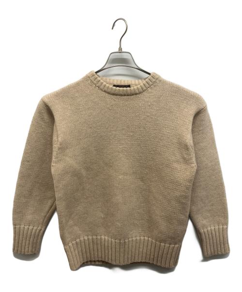 RRL（ダブルアールエル）RRL (ダブルアールエル) クルーネックウールニット ベージュ サイズ:不明の古着・服飾アイテム
