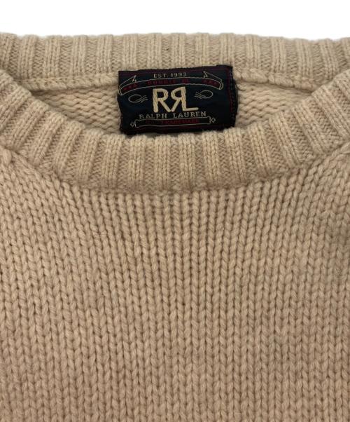 RRL（ダブルアールエル）RRL (ダブルアールエル) クルーネックウールニット ベージュ サイズ:不明の古着・服飾アイテム