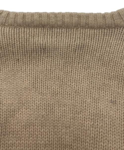 RRL（ダブルアールエル）RRL (ダブルアールエル) クルーネックウールニット ベージュ サイズ:不明の古着・服飾アイテム