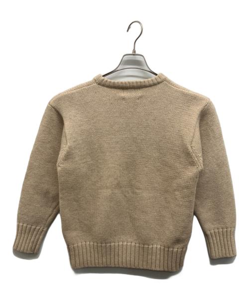 RRL（ダブルアールエル）RRL (ダブルアールエル) クルーネックウールニット ベージュ サイズ:不明の古着・服飾アイテム