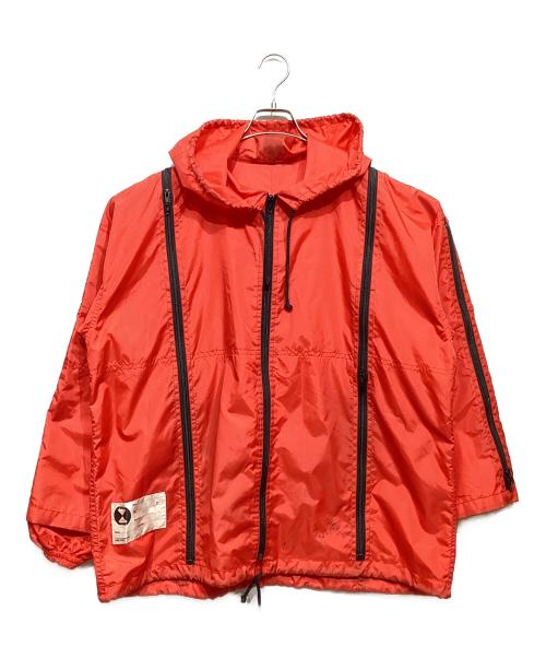 FINAL HOME（ファイナルホーム）FINAL HOME (ファイナルホーム) 多重ジップナイロンパーカー レッド サイズ:3の古着・服飾アイテム