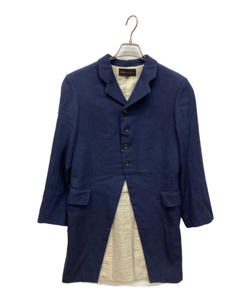 COMME des GARCONS（コムデギャルソン）COMME des GARCONS (コムデギャルソン) 燕尾ロングジャケット ネイビー サイズ:Ｓの古着・服飾アイテム