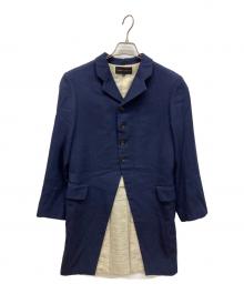 COMME des GARCONS（コムデギャルソン）の古着「燕尾ロングジャケット」｜ネイビー