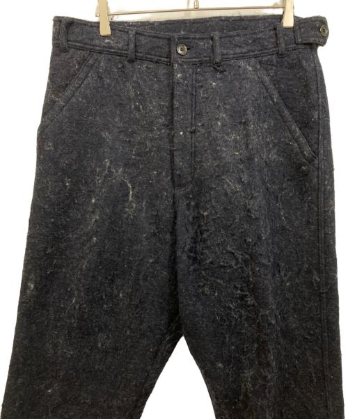 COMME des GARCONS HOMME PLUS（コムデギャルソンオムプリュス）COMME des GARCONS HOMME PLUS (コムデギャルソンオムプリュス) ウール縮絨パンツ ネイビー サイズ:Sの古着・服飾アイテム