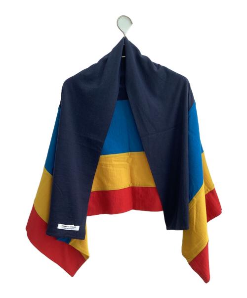 COMME des GARCONS COMME des GARCONS（コムデギャルソン コムデギャルソン）COMME des GARCONS COMME des GARCONS (コムデギャルソン コムデギャルソン) ウールストライプストール ネイビーの古着・服飾アイテム