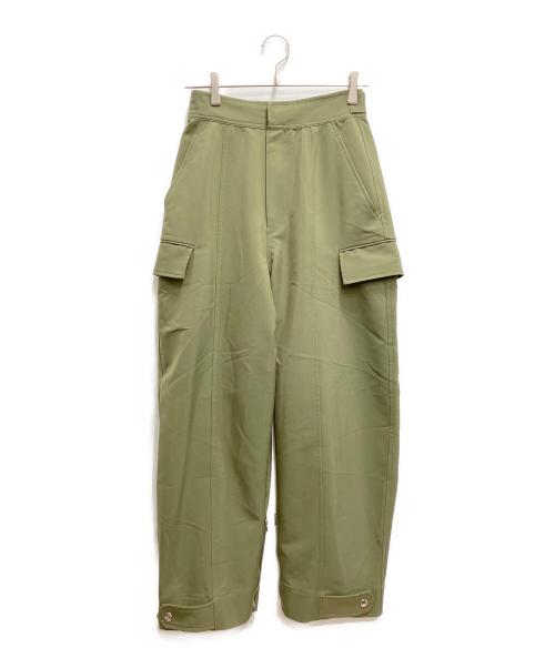 CINOH（チノ）CINOH (チノ) DOUBLE CLOTH WORK PANTS オリーブ サイズ:36の古着・服飾アイテム