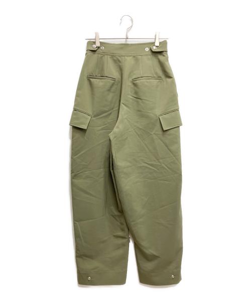 CINOH（チノ）CINOH (チノ) DOUBLE CLOTH WORK PANTS オリーブ サイズ:36の古着・服飾アイテム