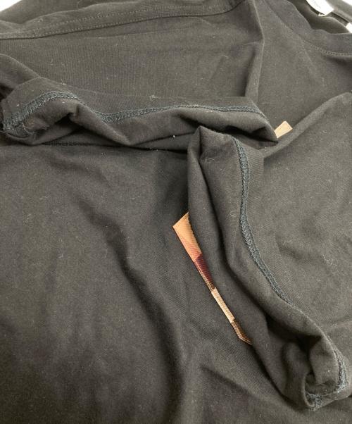 BURBERRY（バーバリー）BURBERRY (バーバリー) チェックポケットTシャツ ブラック サイズ:Sの古着・服飾アイテム
