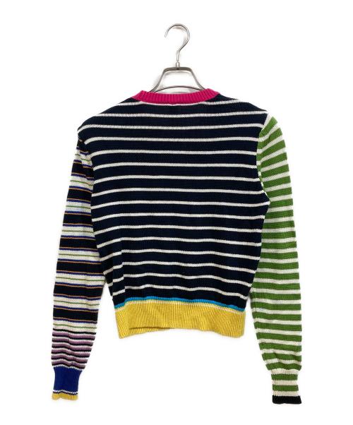 nagonstans（ナゴンスタンス）nagonstans (ナゴンスタンス) マルチボーダーニット マルチカラー サイズ:SIZE 38の古着・服飾アイテム