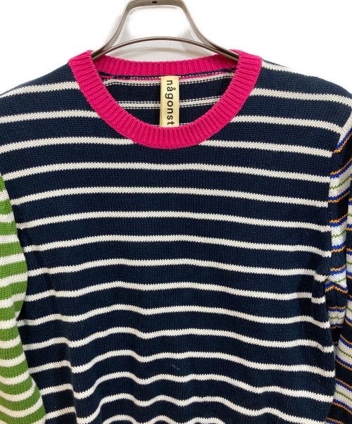 nagonstans（ナゴンスタンス）nagonstans (ナゴンスタンス) マルチボーダーニット マルチカラー サイズ:SIZE 38の古着・服飾アイテム