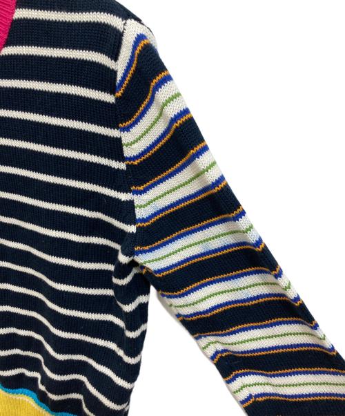 nagonstans（ナゴンスタンス）nagonstans (ナゴンスタンス) マルチボーダーニット マルチカラー サイズ:SIZE 38の古着・服飾アイテム