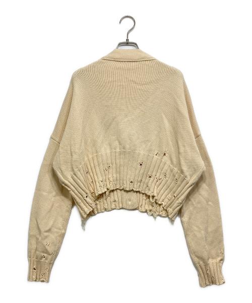 MARNI（マルニ）MARNI (マルニ) ダメージニットカーディガン アイボリー サイズ:40の古着・服飾アイテム