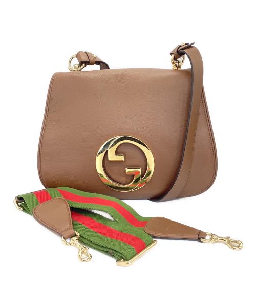 GUCCI（グッチ）GUCCI (グッチ) 2WAYバッグ ブラウンの古着・服飾アイテム