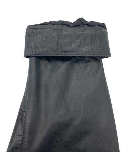 MAISON SPECIAL（メゾンスペシャル）MAISON SPECIAL (メゾンスペシャル) Buffalo Crack Leather Dress-Over Short Mods Coat ブラックの古着・服飾アイテム