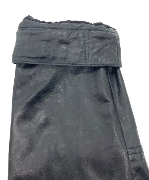 MAISON SPECIAL（メゾンスペシャル）MAISON SPECIAL (メゾンスペシャル) Buffalo Crack Leather Dress-Over Short Mods Coat ブラックの古着・服飾アイテム