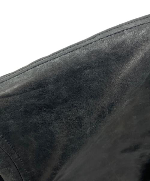 MAISON SPECIAL（メゾンスペシャル）MAISON SPECIAL (メゾンスペシャル) Buffalo Crack Leather Dress-Over Short Mods Coat ブラックの古着・服飾アイテム