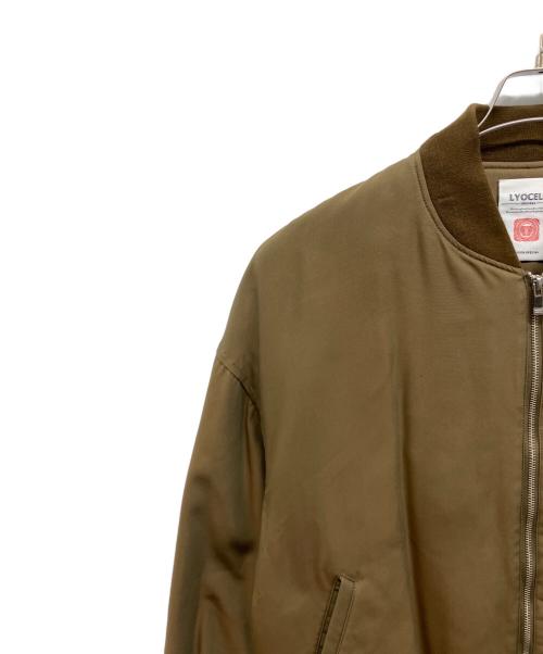 MAISON SPECIAL（メゾンスペシャル）MAISON SPECIAL (メゾンスペシャル) Lyocell Twill Chambray Prime-Over MA-1 Bomber Jacket カーキ サイズ:Sの古着・服飾アイテム